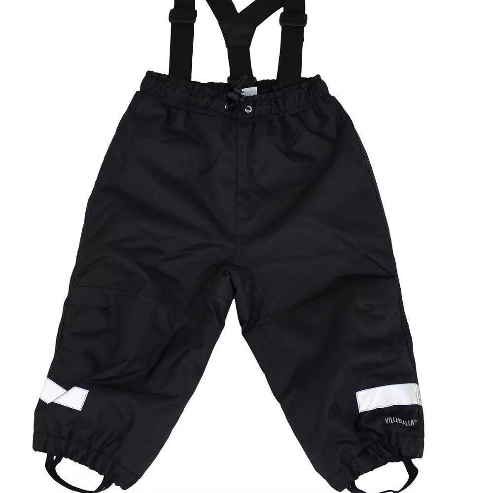 Villervalla Black Bib Style Snow Pant Trousers Sz 116cm